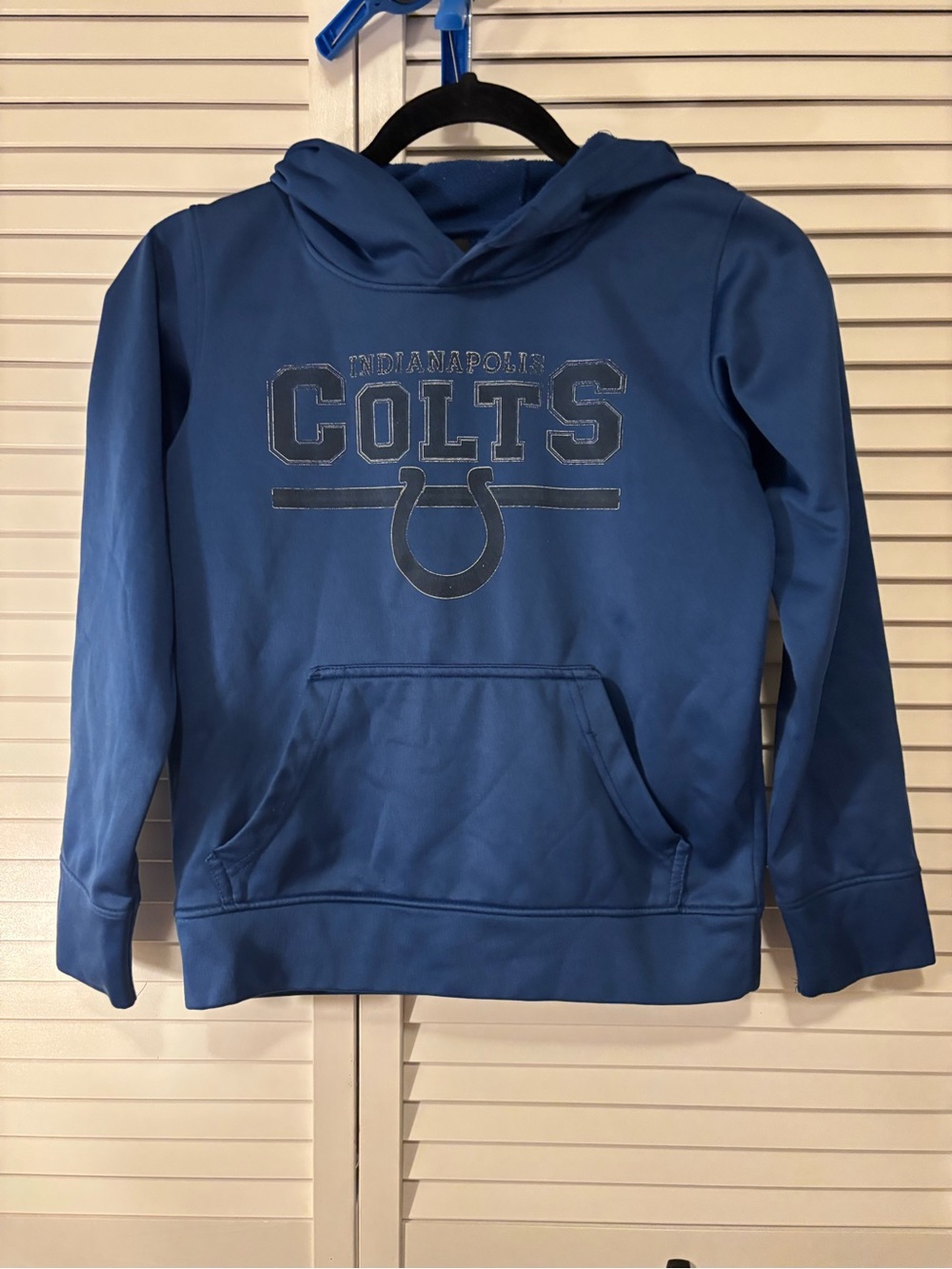 NFL Youth Royal Blue Colts Hoodie with Front Pocket
